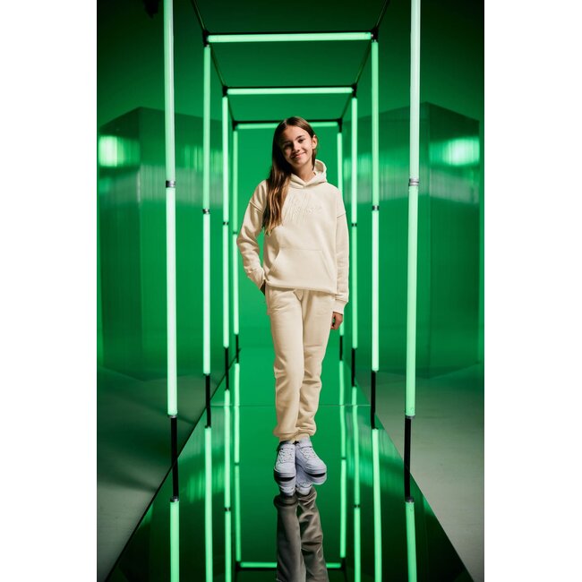 Malelions winter tracksuit meisjes - taupe - Essentials + GRATIS PET!