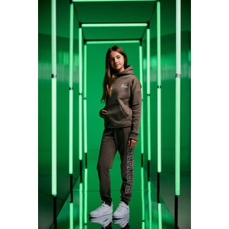 Malelions winter tracksuit meisjes - choco bruin - Tribe + GRATIS PET!