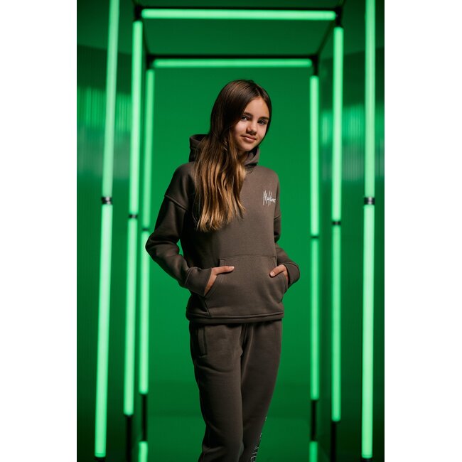 Malelions winter tracksuit meisjes - choco bruin - Tribe + GRATIS PET!