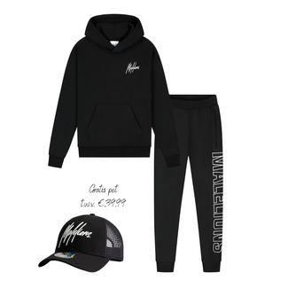 Malelions winter tracksuit meisjes - zwart - Tribe + GRATIS PET!