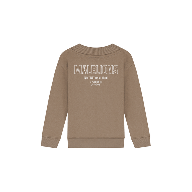 Malelions winter sweater meisjes - choco bruin - Tribe