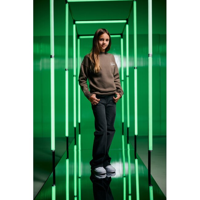 Malelions winter sweater meisjes - choco bruin - Tribe