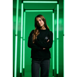 Malelions winter sweater meisjes - zwart - Tribe