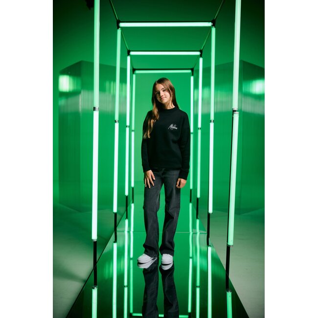 Malelions winter sweater meisjes - zwart - Tribe