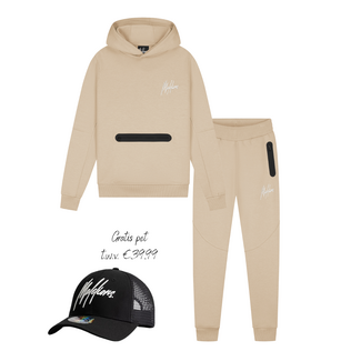 Malelions winter tracksuit jongens - khaki groen - Sport Counter + GRATIS PET!