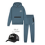 Malelions winter tracksuit jongens - teal blauw - Sport Counter + GRATIS PET!