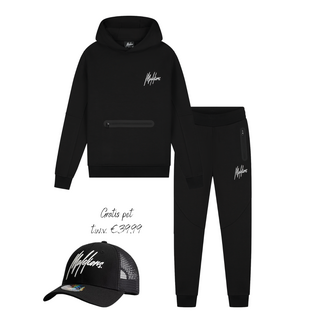 Malelions winter tracksuit jongens - zwart - Sport Counter + GRATIS PET!