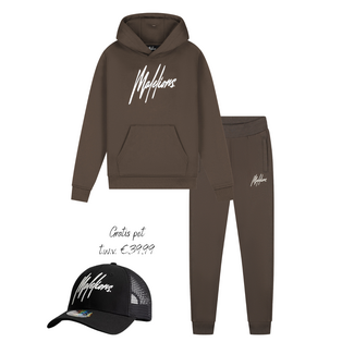 Malelions winter tracksuit jongens - grijs - Essentials + GRATIS PET!