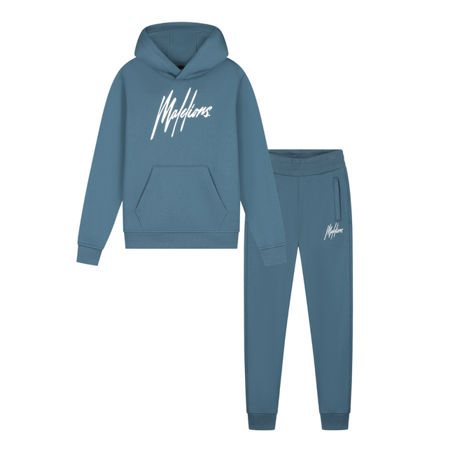 Malelions winter tracksuit jongens - blauw - Essentials + GRATIS PET!