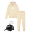 Malelions winter tracksuit jongens - beige wit - Essentials + GRATIS PET!