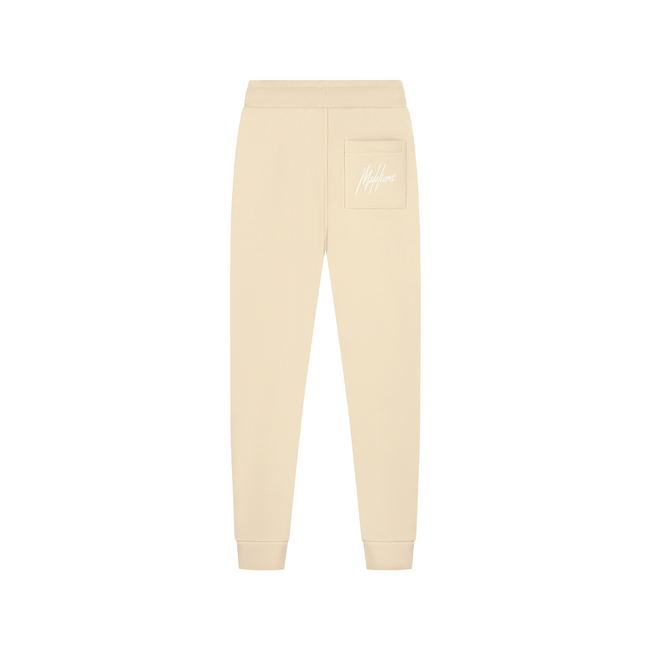 Malelions winter tracksuit jongens - beige wit - Essentials + GRATIS PET!