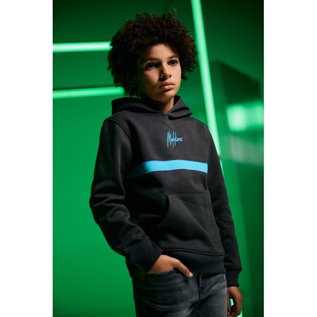 Malelions winter hoodie jongens - grijs blauw - Tube