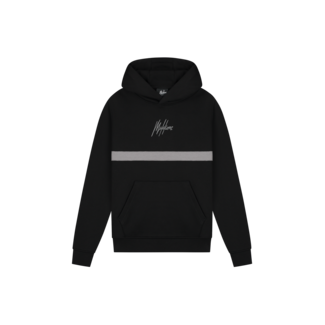 Malelions winter hoodie jongens - zwart grijs - Tube