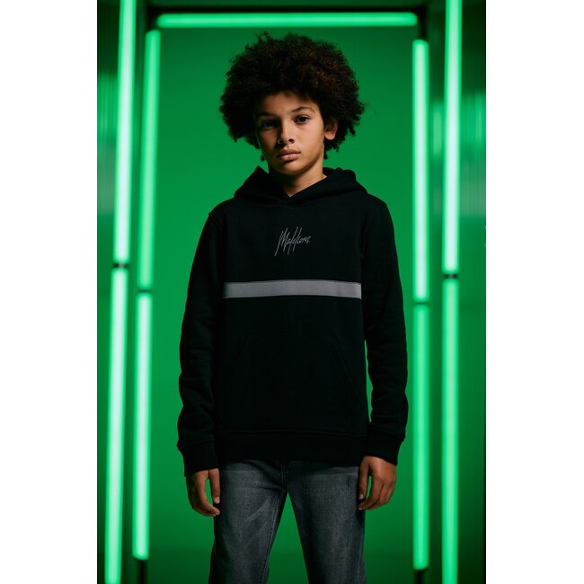 Malelions winter hoodie jongens - zwart grijs - Tube