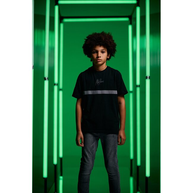 Malelions winter t-shirt jongens - zwart grijs - Tube