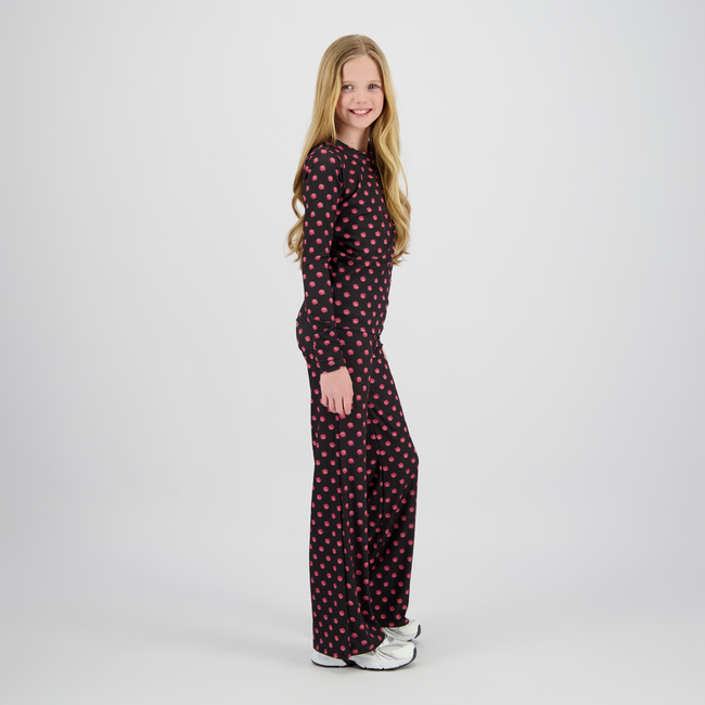 Raizzed zomer broek meisjes - zwart - Parisa - wide leg