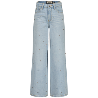 Raizzed zomer jeans broek meisjes - blauw - Monaco - extra wide leg