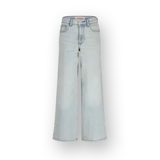 Vingino zomer jeans broek meisjes - Cita - blauw - extra wide leg