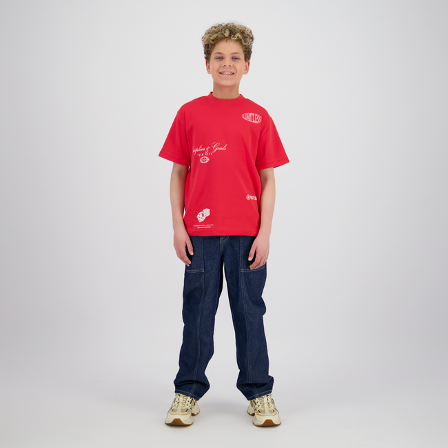 Raizzed zomer t-shirt jongens - rood - Hold - boxy fit