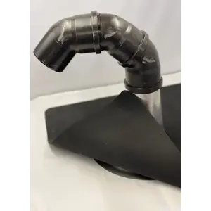 Dakdoorvoerset Ø110mm met bitumen dakbedekking, 200mm buis