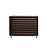 Qventi CAL100BB Airconditioner cover louvre basis  Bruin 100x75x50cm