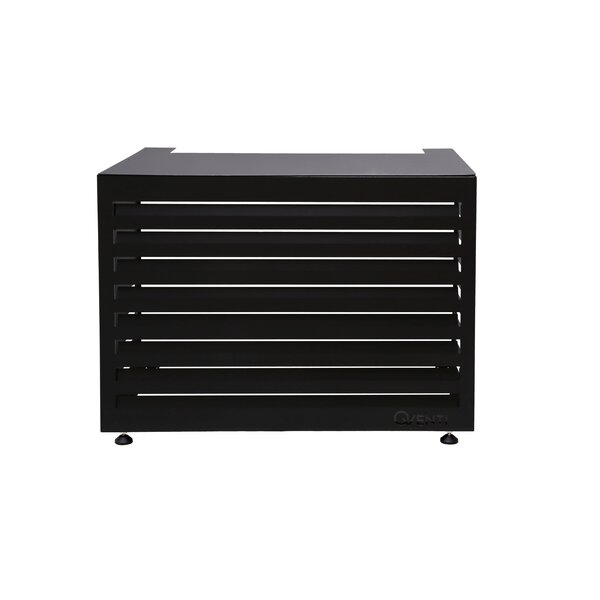 Qventi CAL115BZ Airconditioner cover louvre basis Zwart 115x85x57,5cm