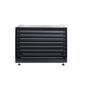 CAL115BA  Airconditioner cover louvre basis Antraciet 115x85x57,5cm