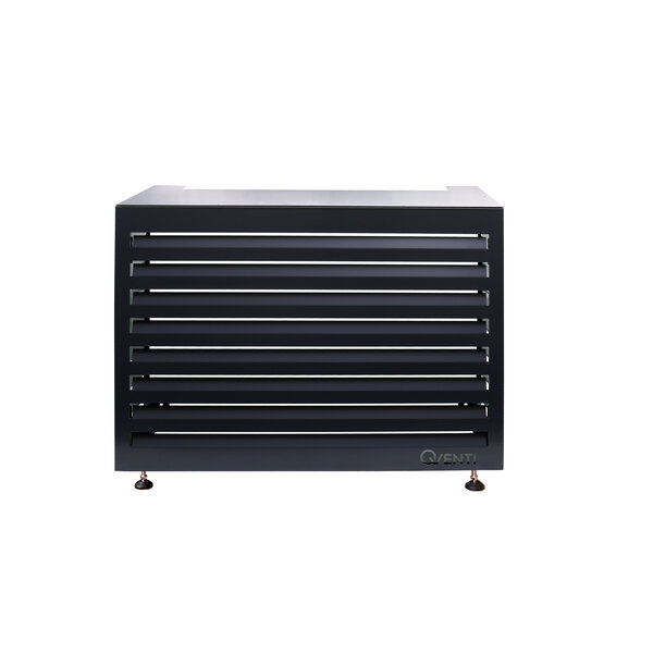 Qventi CAL115BA Airconditioner cover louvre basis Antraciet 115x85x57,5cm