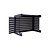 Qventi CAL115BA PRO Airconditioner cover louvre basis Incl. Servicedeur Antraciet 115x85x57,5cm