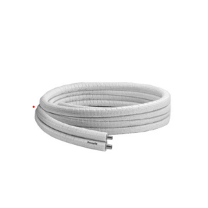 Duo koelleiding 1/4-3/8 lengte 20 meter wit