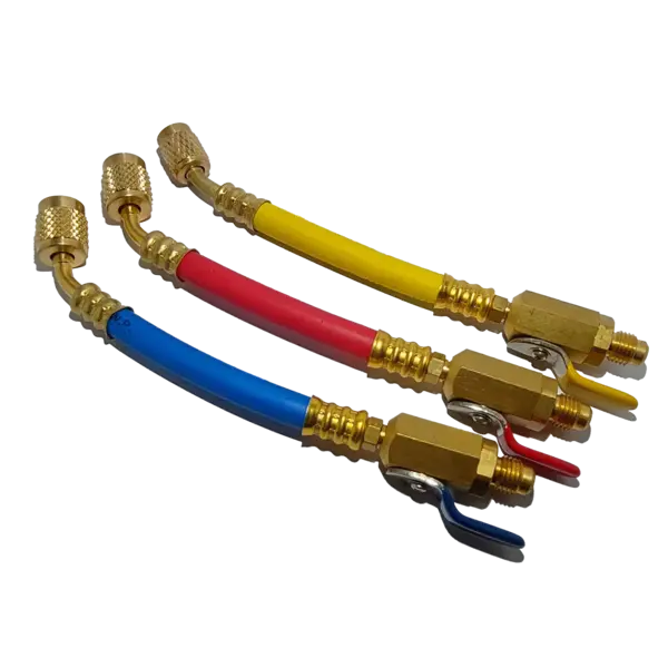 SuperStars Superstars flexibele verloopslang R410 Geel van 1/4ÃƒÂ¢Ã¢â€šÂ¬Ã‚Â³ ÃƒÂ¢Ã¢â€šÂ¬Ã¢â‚¬Â 1/4ÃƒÂ¢Ã¢â€šÂ¬Ã‚Â³ met kogelkraan