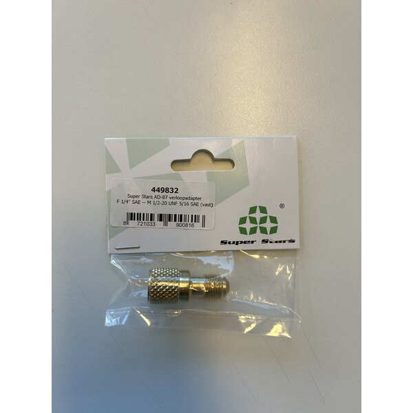 SuperStars Accessoires SuperStars AD-87 verloopadapter - F1/4'' - M1/2-20