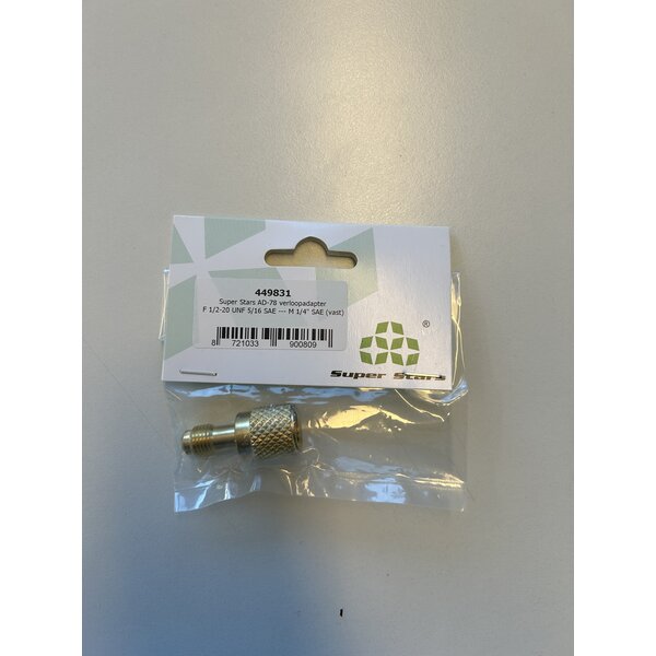 SuperStars Accessoires SuperStars AD-78 verloopadapter - F1/2-20 - M 1/4''