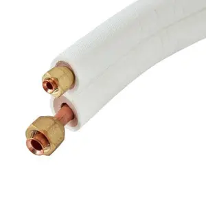 ¼ 3/8 kit koelleiding set met flarewartels 6m