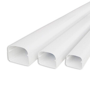 Tecnosystemi Optima Montagekanaal/Goot airco T102 lengte van 2m  wit