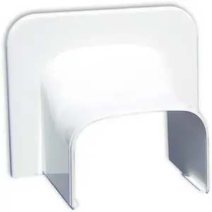 Tecnosystemi Optima Plafond/wand Eindstuk TA102 -OPT Wit