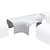 Tecnosystemi Tecnosystemi Optima T-stuk DT135-OPT Wit