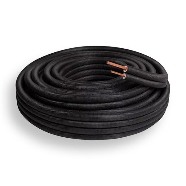 RCOOL Rcool Duo koelleiding 1/4-1/2 lengte 25 meter zwart