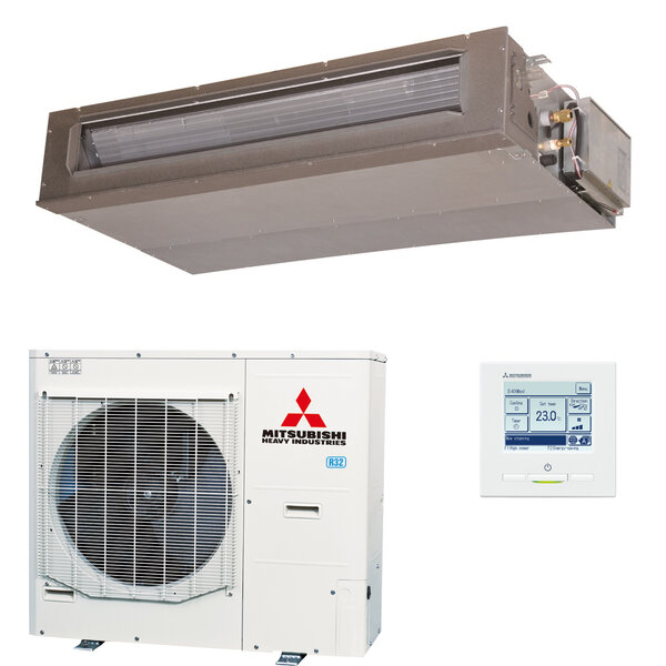 Mitsubishi-Heavy Satelliet single-split set Micro inverter FDUM100VH 10,0 kW inclusief bedrade wandbediening