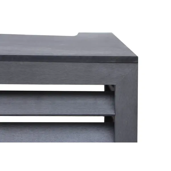 Qventi Airconditioner Cover Houtcomposiet Basis Grijs 115X85X57,5CM