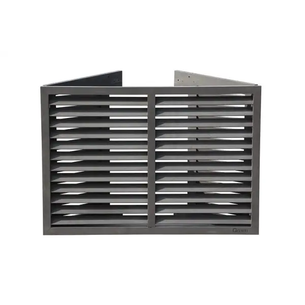 Qventi Airconditioner Cover Houtcomposiet Basis Grijs 115X85X57,5CM