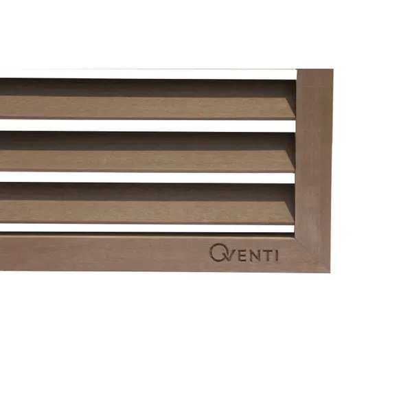 Qventi Airconditioner Cover Houtcomposiet Basis Bruin 115X85X57,5CM