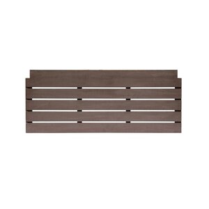 Airconditioner Cover Houtcomposief Bodemplaat Bruin 112X47X5,2CM