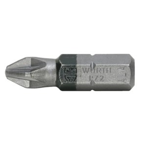 Würth Bit kruis C 6.3 PZ-bit (1/4 inch) PZ2-zwart-L25mm 0614176652 10 stuks