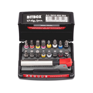 Würth Bitbox maat 2 17-delig C 6.3 (1/4) met bithouderset 1 0614400203