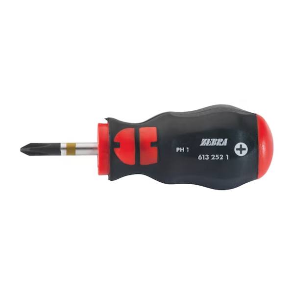 Zebra Zebra Schroevendraaier Philips kort met ronde schacht 06132521