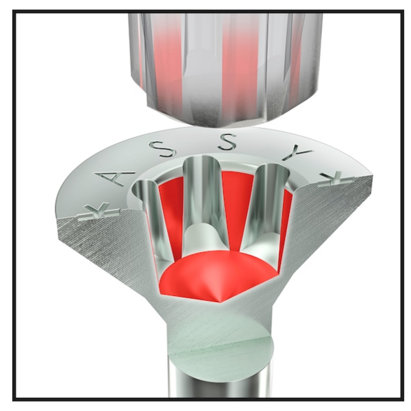 ASSY® 4 ASSY® 4 CS bevestigingsschroef Staal verzinkt voldraad verzonken kop PLVZK-HO-RW20-(A2K)-4X30/24 019004030 500 stuks