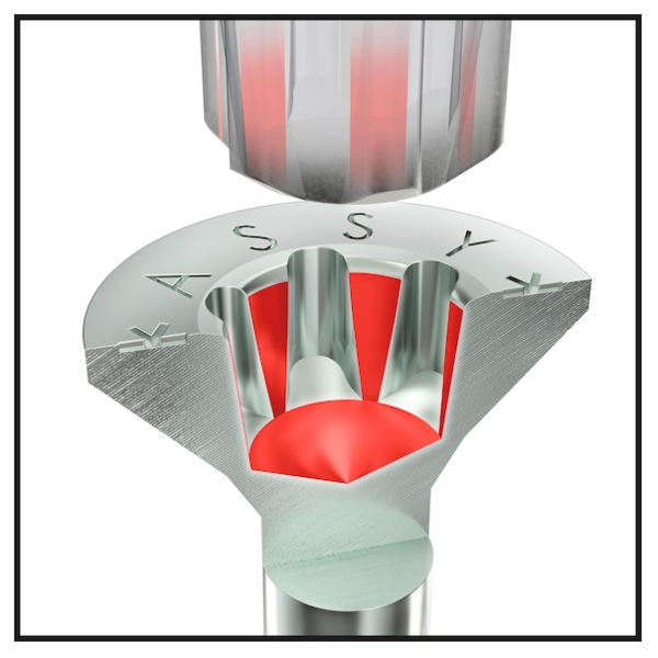ASSY® 4 ASSY® 4 CSMP universele schroef verzinkt staal voldraad 90° verzonken kop met freesholtes RW PLVZK-FRH-HO-RW20-(A3K)-5X40-32 019005040 500 stuks
