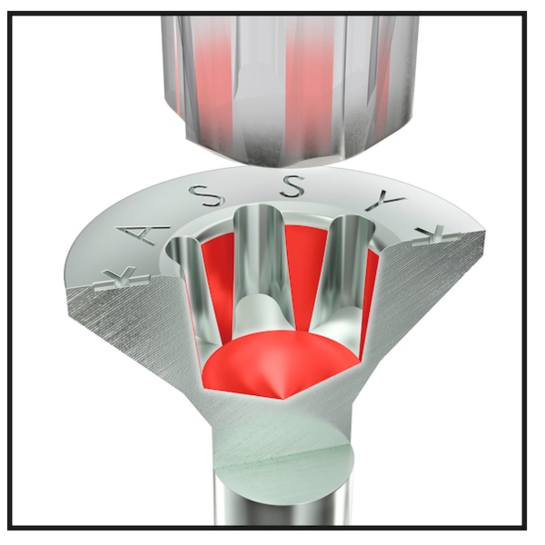 ASSY® 4 ASSY® 4 CSMP universele schroef verzinkt staal voldraad 90° verzonken kop met freesholtes RW PLVZK-FRH-HO-RW20-(A3K)-5X50-42 019005050 250 stuks