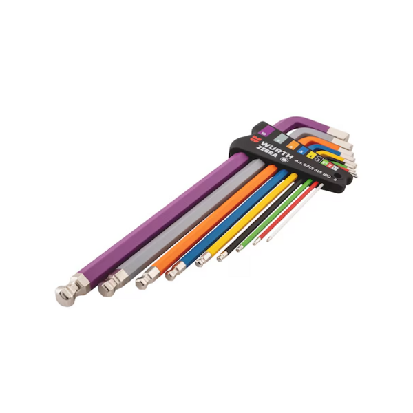 Zebra Zebra Inbussleutel assortiment /Binnenzeskantsleutel set 9-delig 0715315100